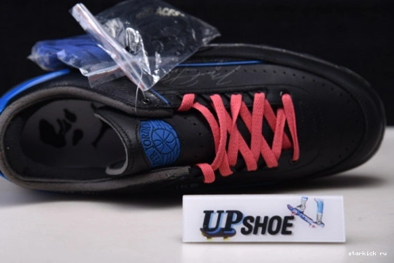 SP Retro O-W Jordan Black Low Blue Air 2 DJ4375-004 DJ4375-004 0522